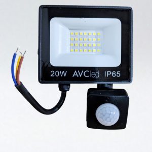 PROYECTOR LED CON SENSOR 20W MULTICHIP FRIO