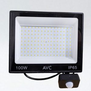 PROYECTOR LED CON SENSOR 100W MULTICHIP FRIO