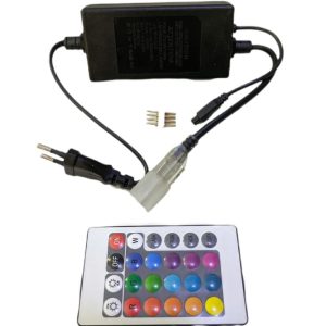CONTROL REMOTO 220V Y ENCHUFE RGB