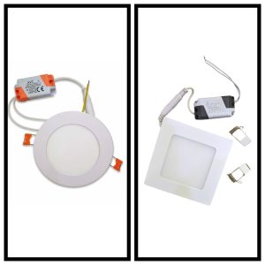 FOCO EMB. PARA TECHO 6W LED BLANCO FRIO/CALIDA