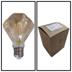 AMPOLLETA FILAMENTO DIAMANTE 7W 3000K