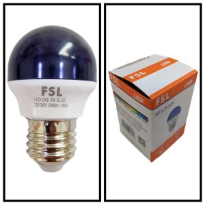 FSL AMPOLLETALED G45 2W AZUL