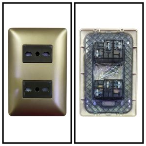 ENCHUFE DOBLE BIPASO 10/16A CAFE LINEA 49 STANFORD