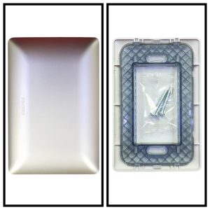 PLACA CIEGA C/SOPORTE CHAMPAGNE