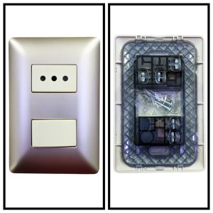 INT SIMPLE 9/12+ENCHUFE CHAMPAGNE 10A