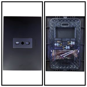 ENCHUFE SIMPLE BIPASO 10/16A NEGRO