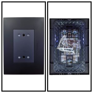 ENCHUFE DUPLEX 10A 250V NEGRO