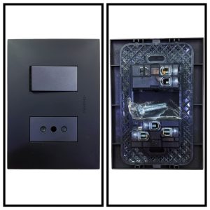 INT 9/12+ENCHUFE 10A NEGRO