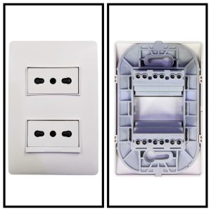 TOMA CORRIENTE DUPLEX 10/16A 250V BLANCO