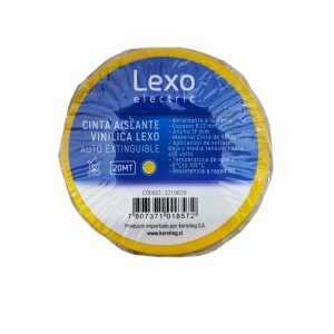 CINTAS DE PVC LEXO 3/4 X20 YDS AMARILLA