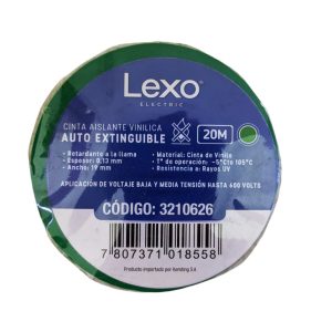 CINTAS DE PVC LEXO 3/4 X20 YDS VERDE