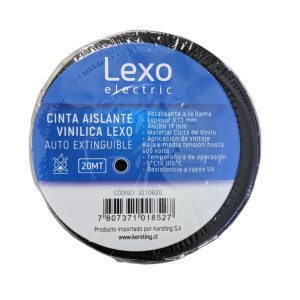 CINTA PVC LEXO 3/4 X 20 YD NEGRA