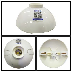PORTALAMPARA OVAL E27 BLANCO LEXO