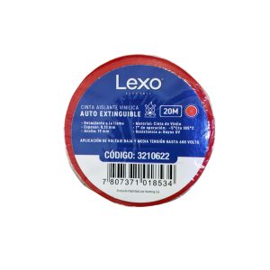 CINTA PVC LEXO 3/4 X 20 YD ROJA
