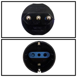 MACHO ADAPTADOR SHUCKO C/TIERRA LATERAL Y FRONTAL