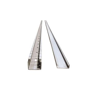 CANALETA 25 X 30 RANURADA GRIS X 2 MTS