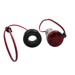 LUZ PILOTO ROJA CON VOLTIMETRO 60-500 VAC